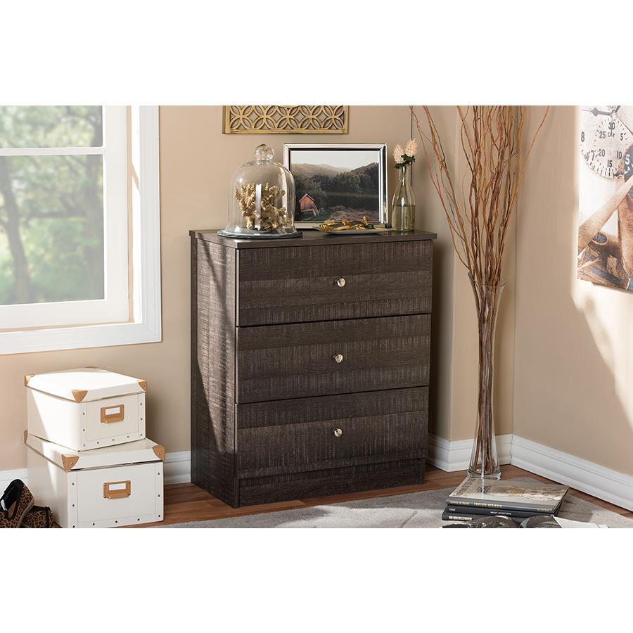 Decon Wood 3 Drawer Storage Chest 9903969 HSN