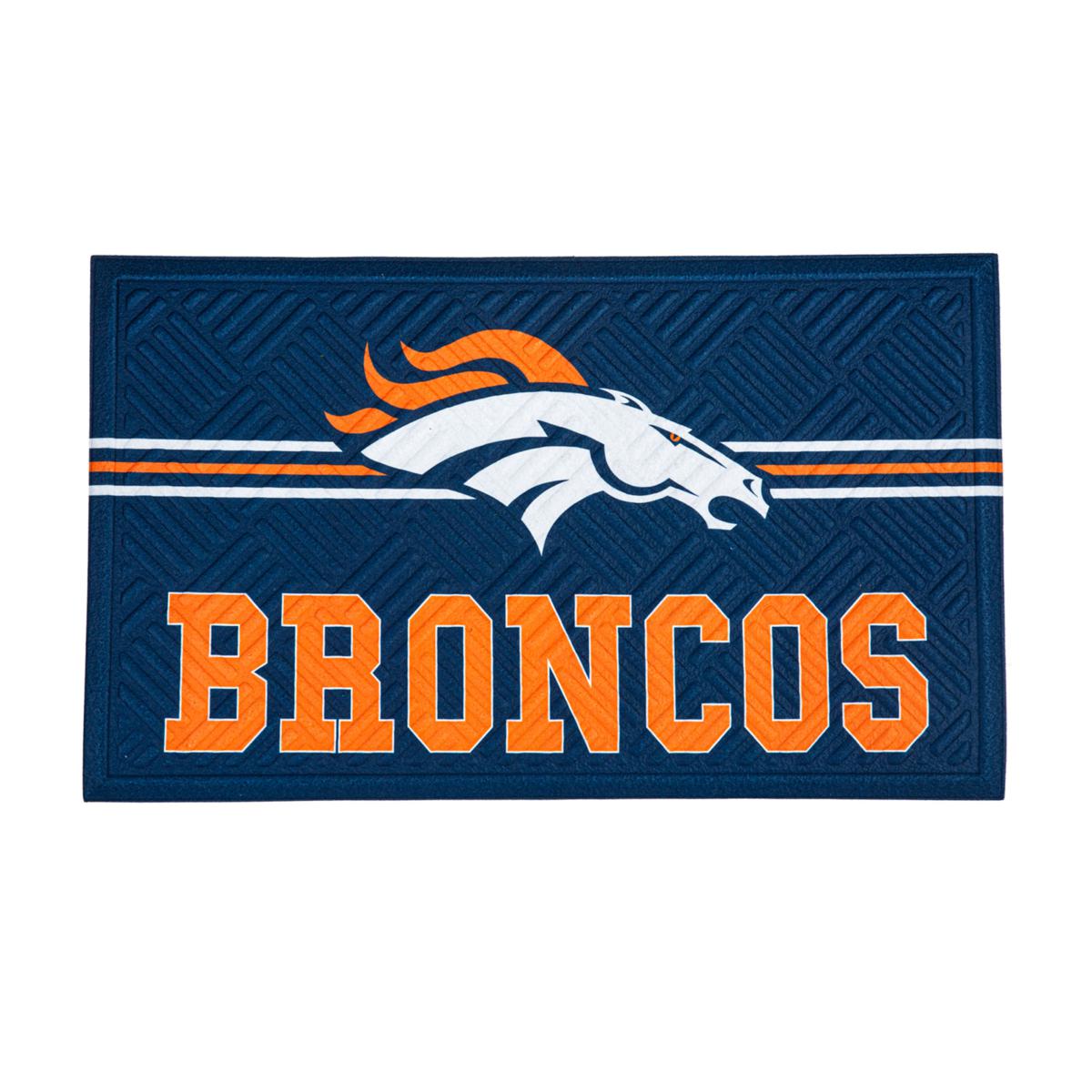 Denver Broncos Embossed Door Mat - 21631388 | HSN