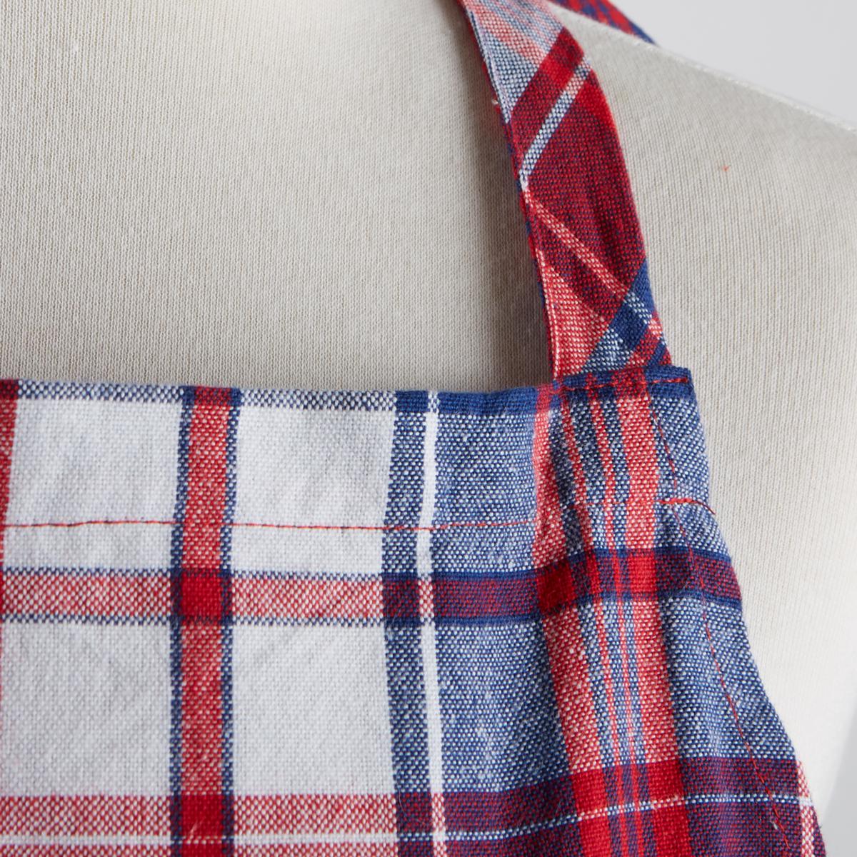 Design Imports Americana Plaid Apron | HSN