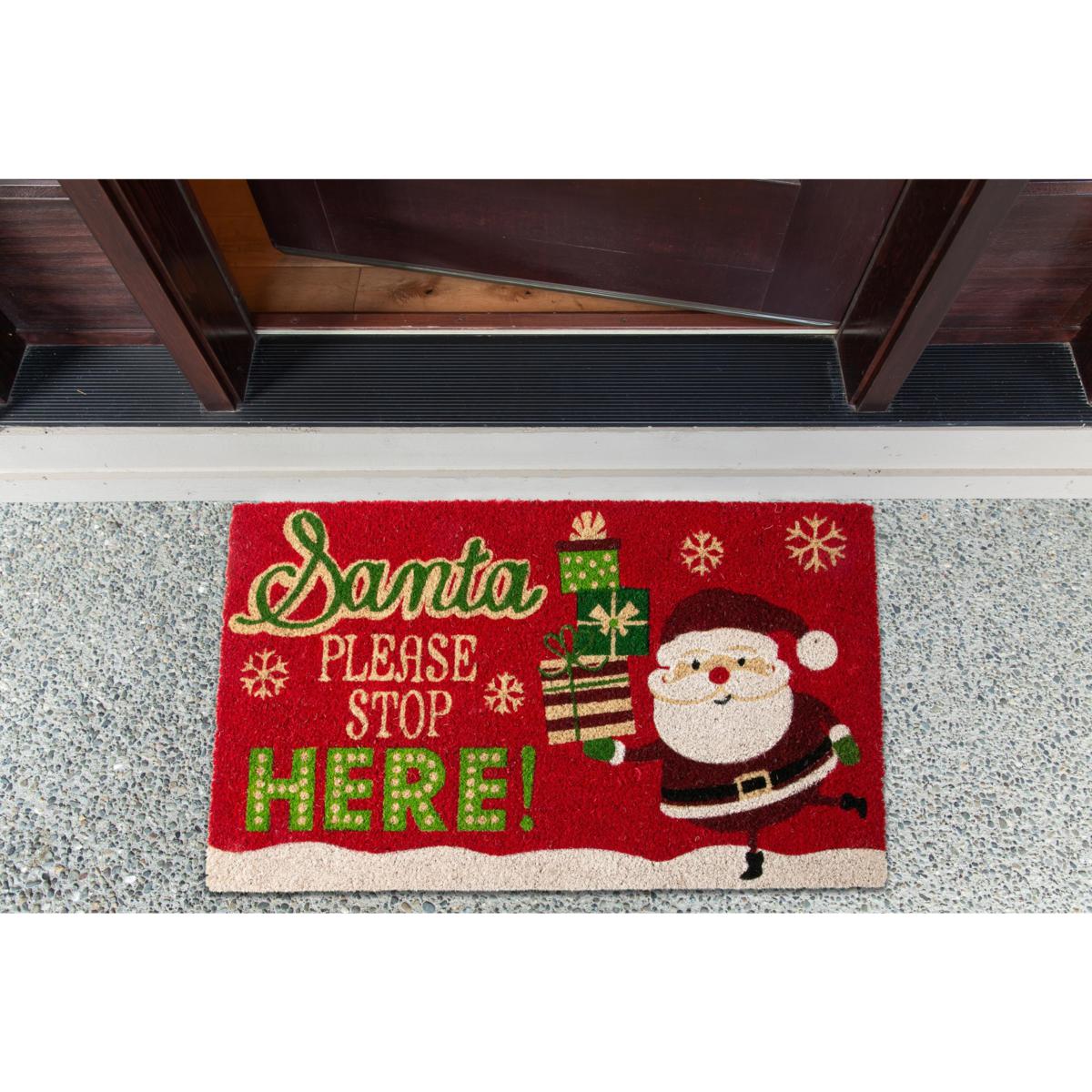 Let It Snow Doormat Christmas Door Cozy Doormat, Outdoor Mat