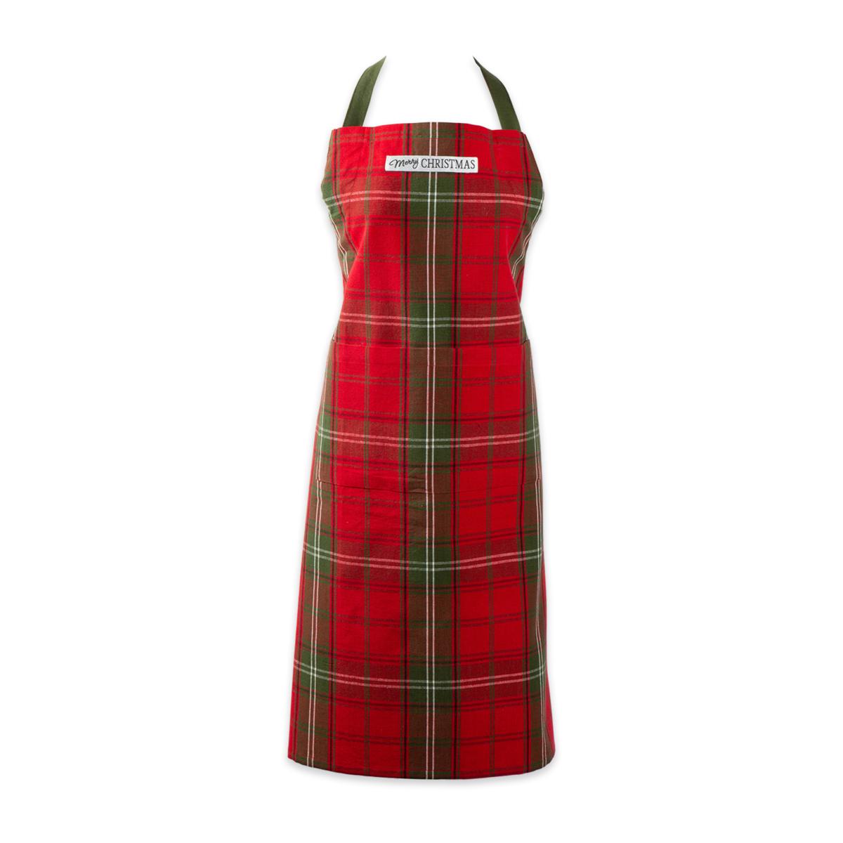 Design Imports Vintage Tartan Chef Apron