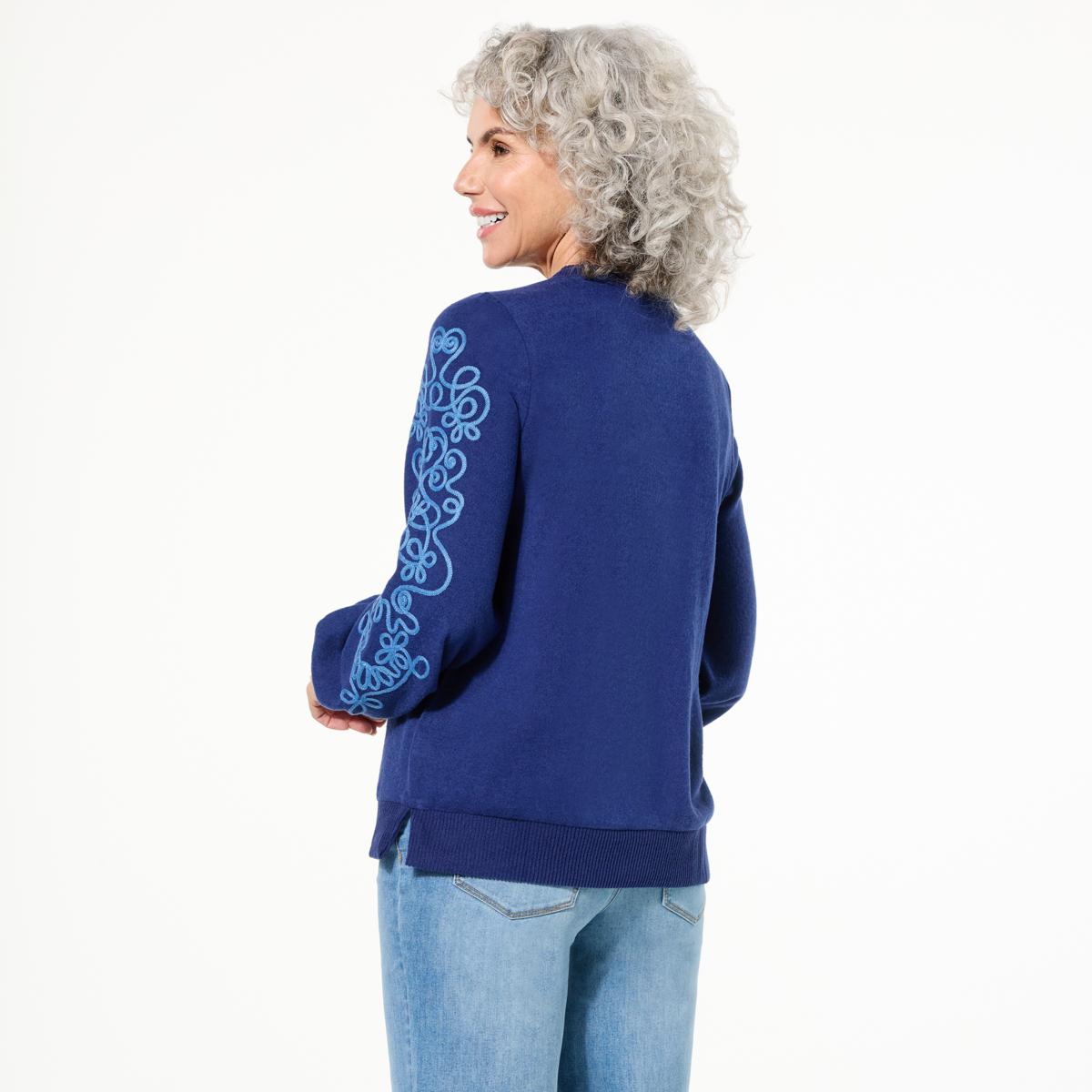 DG2 by Diane Gilman Printed Brushed Sweater Knit Novelty