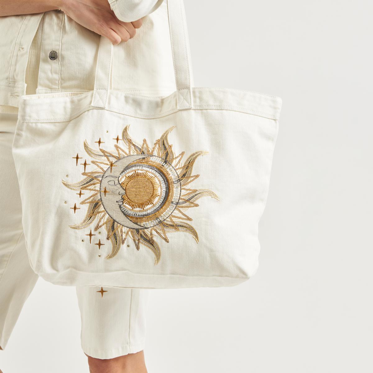 DG2 by Diane Gilman Embroidered Denim Tote Bag | HSN