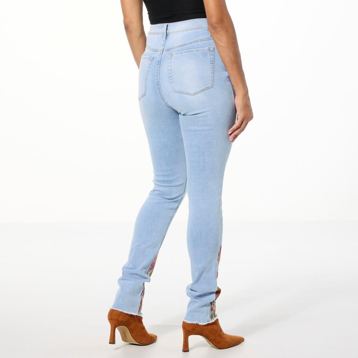 DG2 by Diane Gilman New Classic Stretch Denim Embellished