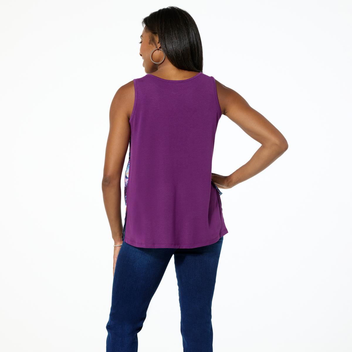 DG2 by Diane Gilman Printed Combo Easy Tank | HSN