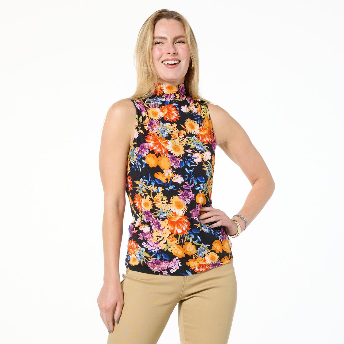 Camicia Diane Gilman DG2 Stampa Charmeuse Nera - Donna, Nuova Con Etichette