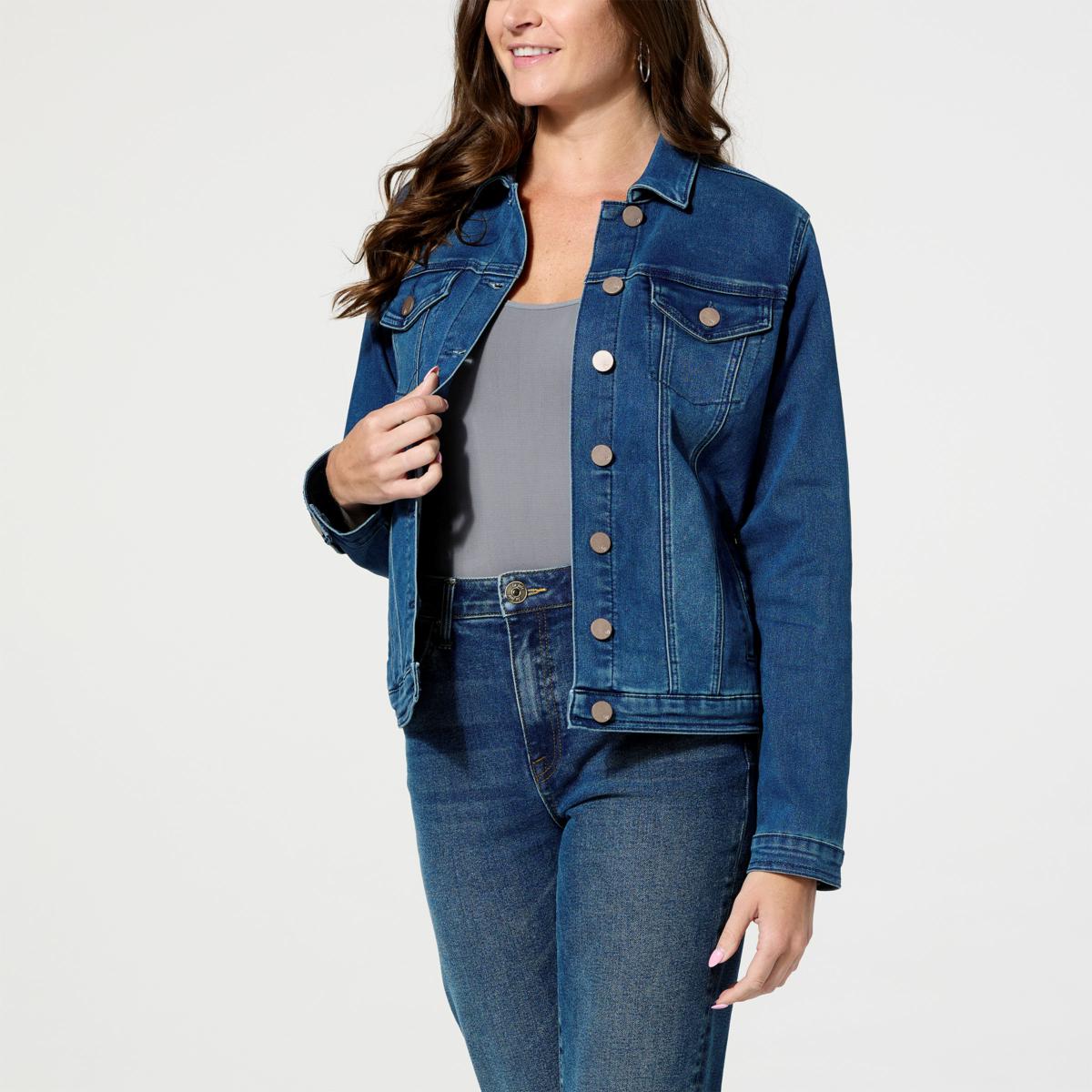 DG2 by Diane Gilman Virtual Stretch Denim Jacket | HSN