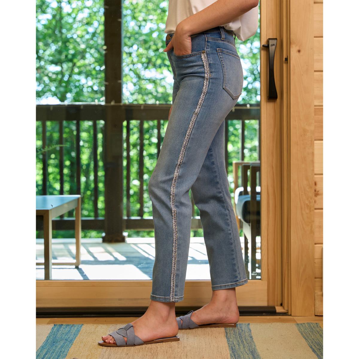 DG2 by Diane Gilman Virtual Stretch Denim Straight Leg Jean DG2 by Diane Gilman Virtual Stretch Denim Straight Leg Jean