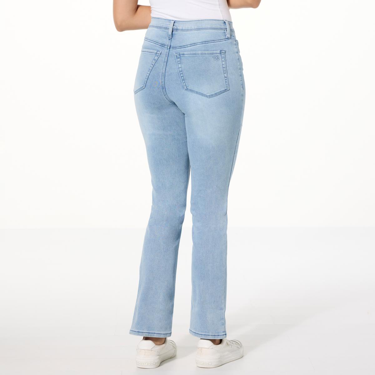 DG2 by Diane Gilman Virtual Stretch Denim Straight-Leg Ankle DG2 by Diane Gilman Virtual Stretch Denim Straight-Leg Ankle