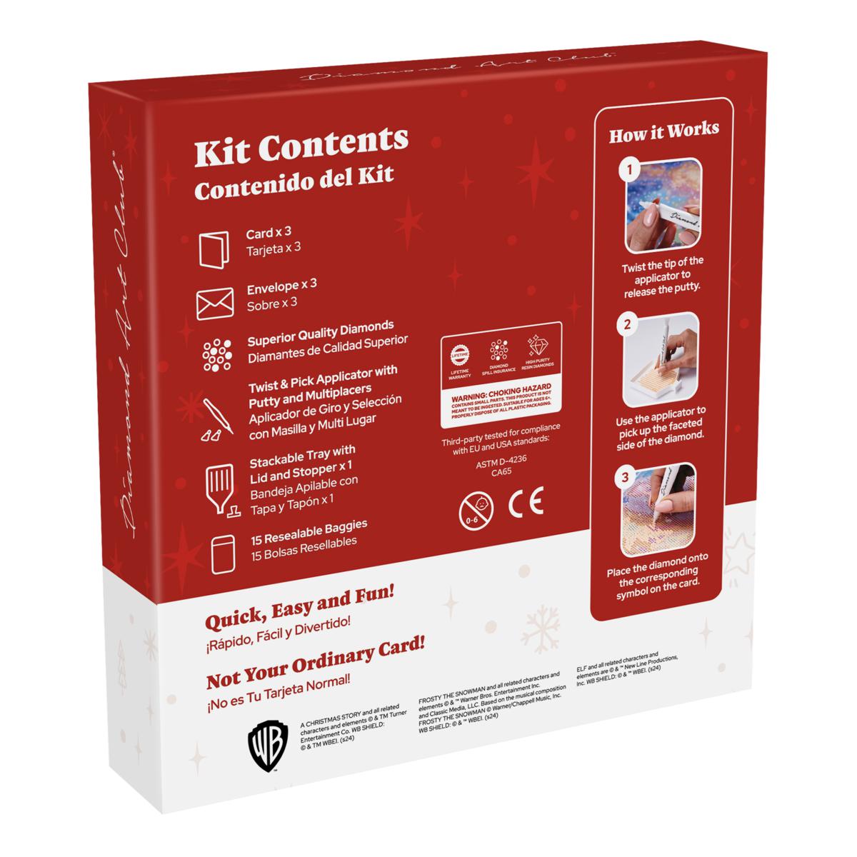 Diamond Art Club 3-Card Holiday Kit - 23376904 | HSN