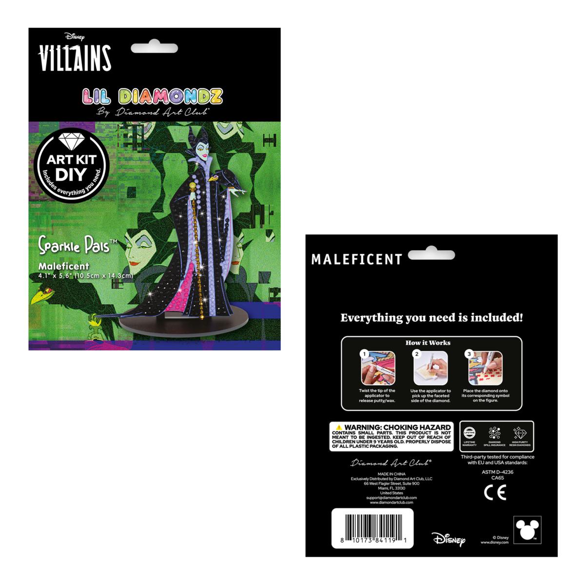 Diamond Art Club Disney Sparkle Pals Kit - Aurora and Maleficent | HSN