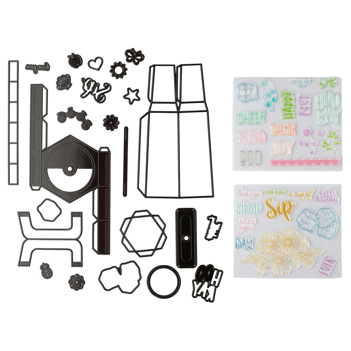 Diamond Press 3D Tumbler-Style Box Stamp and Die Kit | HSN