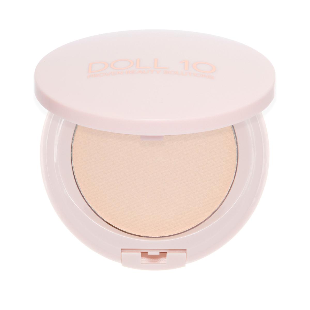 Doll 10 TCE Super Coverage Serum Powder Foundation with Brush