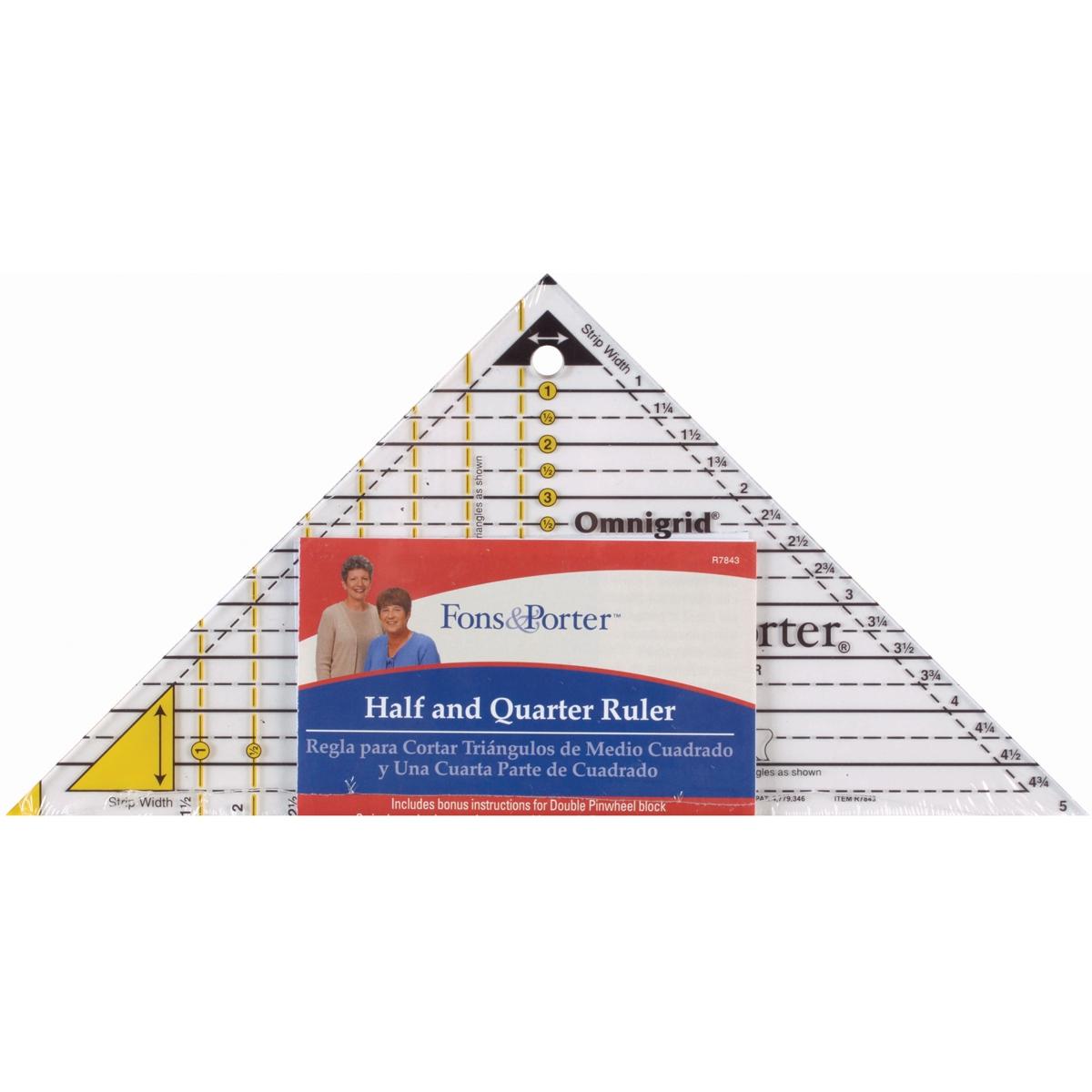 Dritz 5 x 5 Patchwork Quilting Ruler