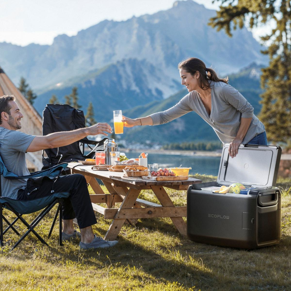 EcoFlow Glacier Classic Portable Fridge w/Extra Plug-In Battery | HSN