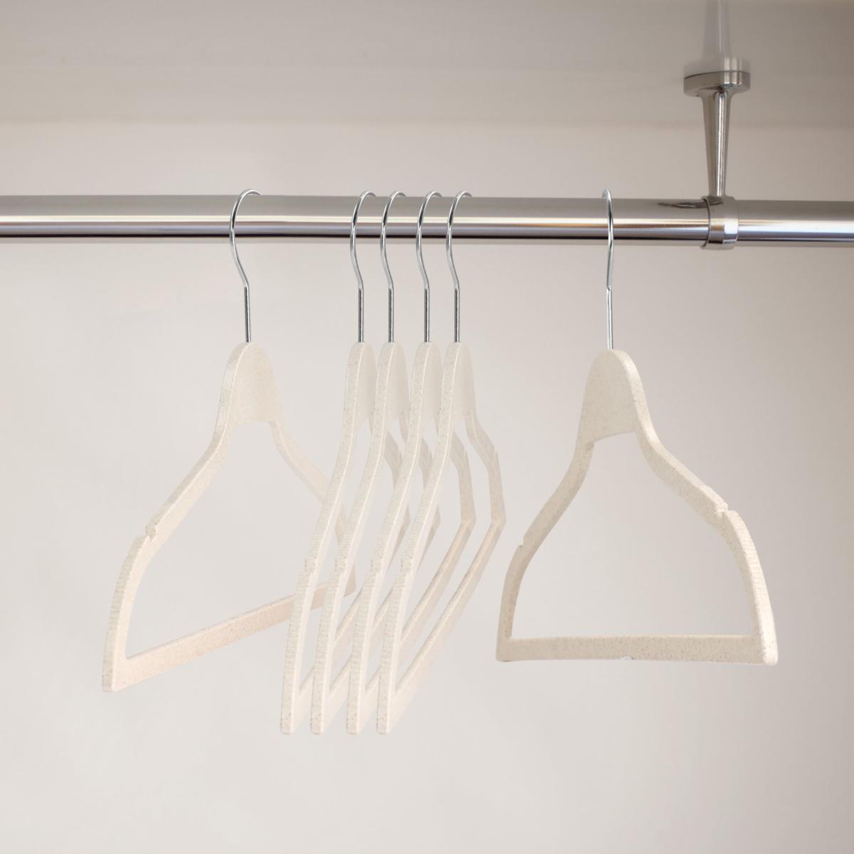 Chrome Suede Dress Hanger Flocked, Jacket Hanger - PRODUCTS