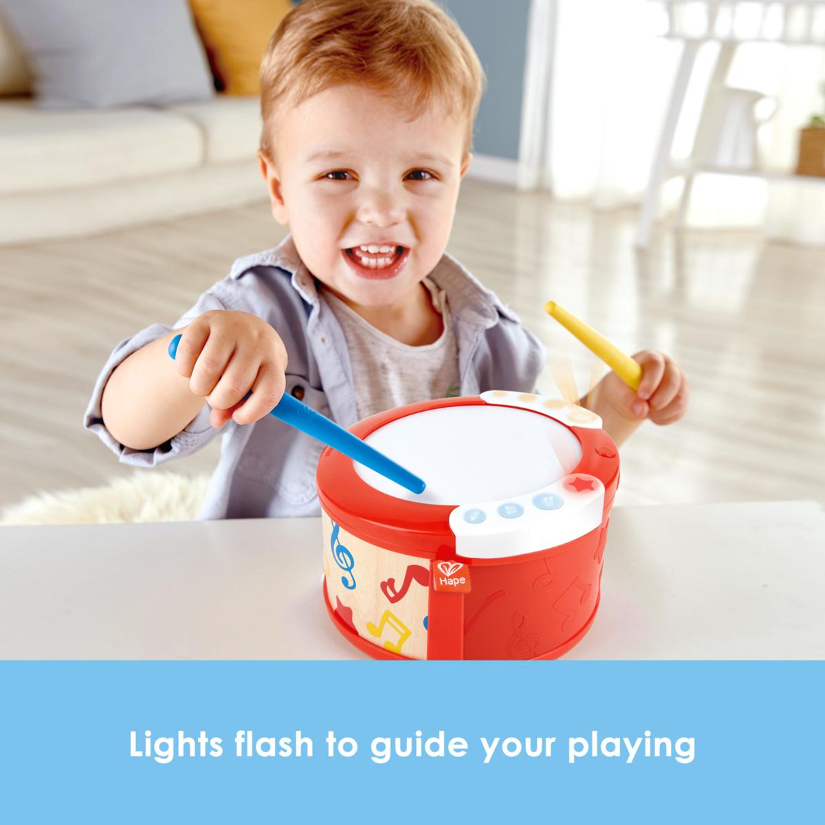 Electronic Drum Musical Instrument Toy with Lights and Guided Play 22496713 HSN