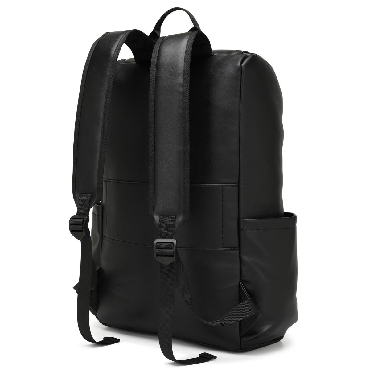 ela Handbags - Elegant Black Vegan Leather Backpack ELLE Roamer 22L Vegan Leather Backpack | HSN main image 3