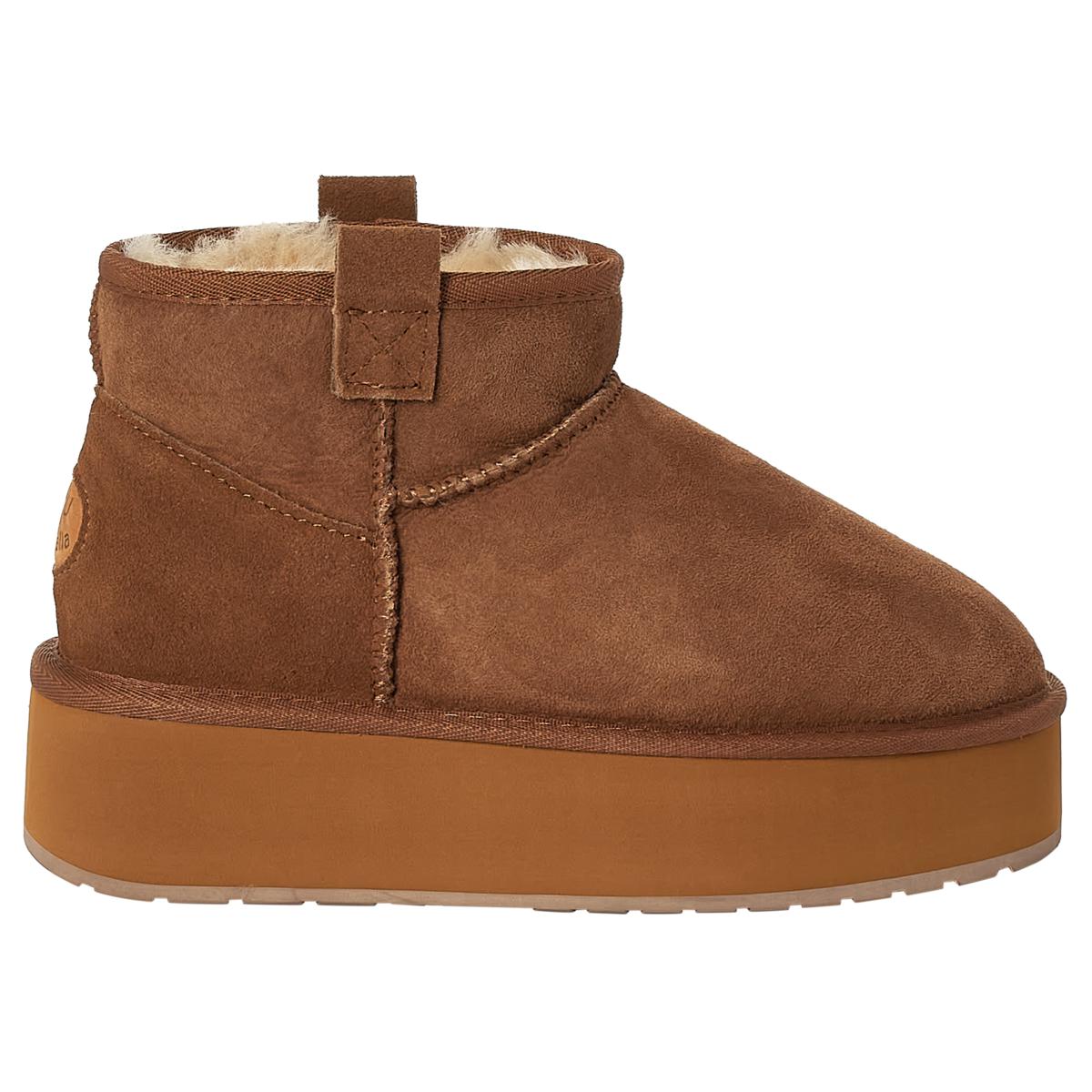 EMU Australia Foy Flatform Micro Waterproof Suede Sheepskin Boot