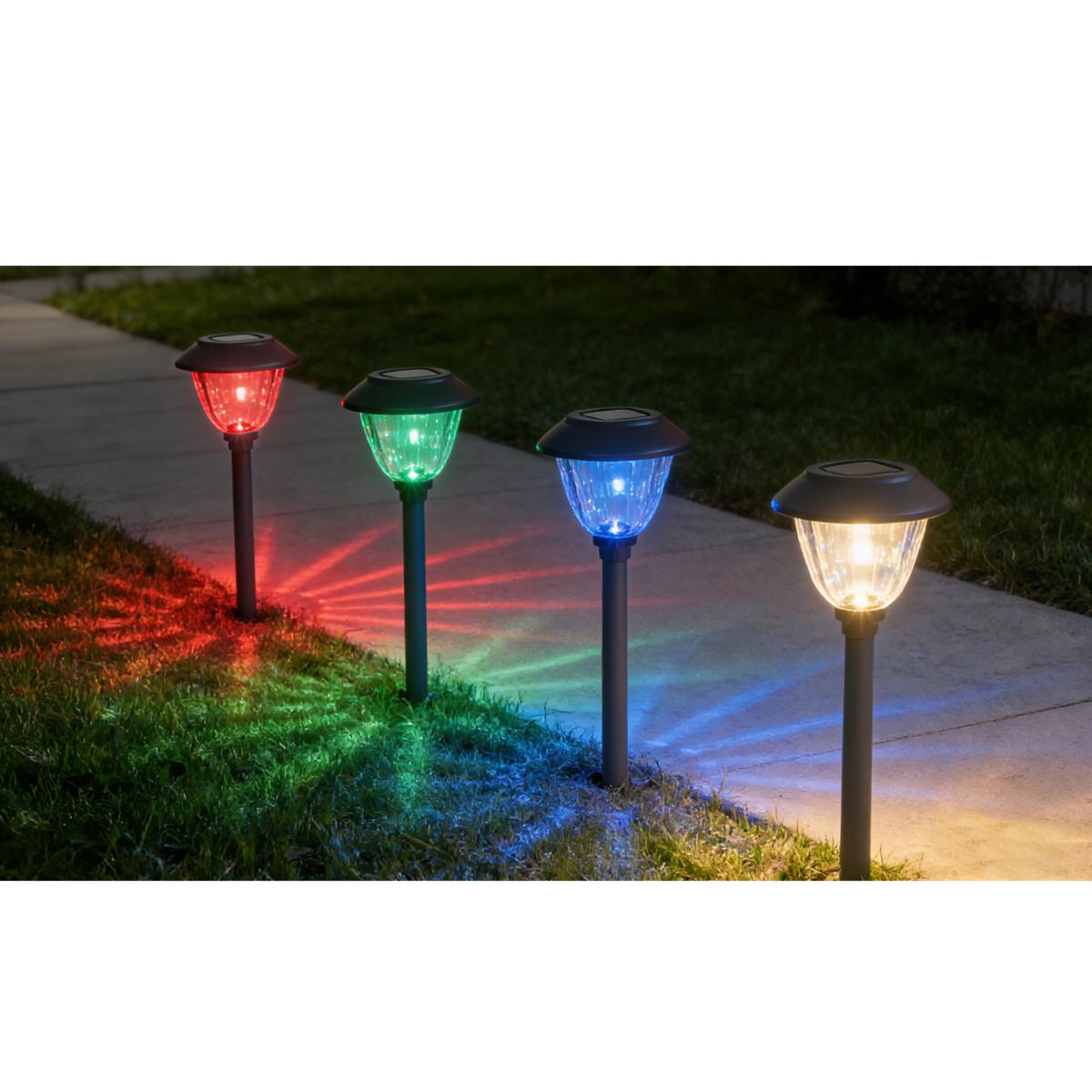Eveready 8-Piece Solar Color-On-Demand 12 Lumen Pathway Lights | HSN