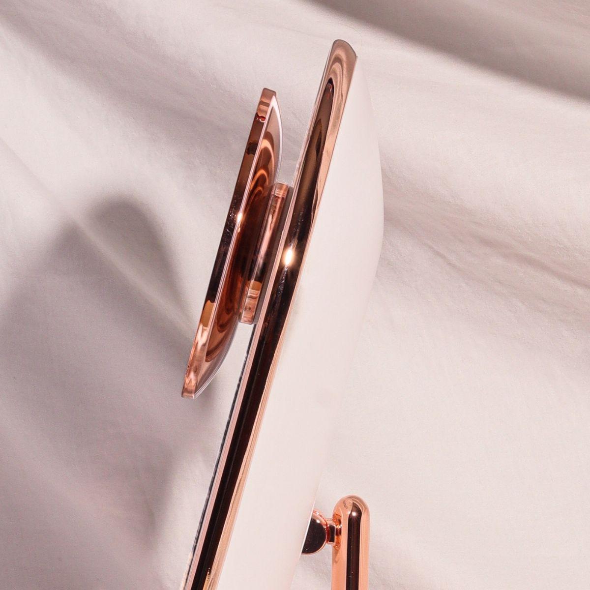 Fancii Vera Rechargeable Rose Gold Vanity Mirror w/ 3 Light Settings