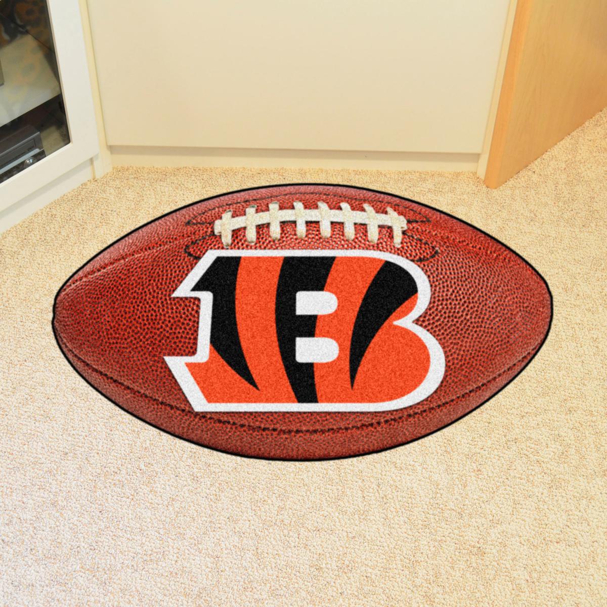 FANMATS NFL - Cincinnati Bengals Mascot Rug, 3' x 4', Team Color