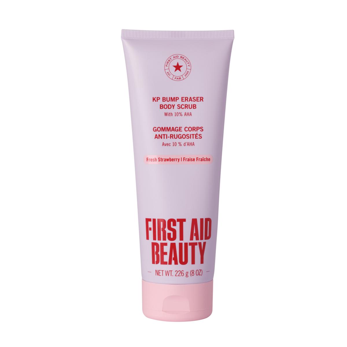 First Scrub First Aid Beauty KP Bump Eraser Body Scrub AHA Fresh Strawberry 8oz | HSN