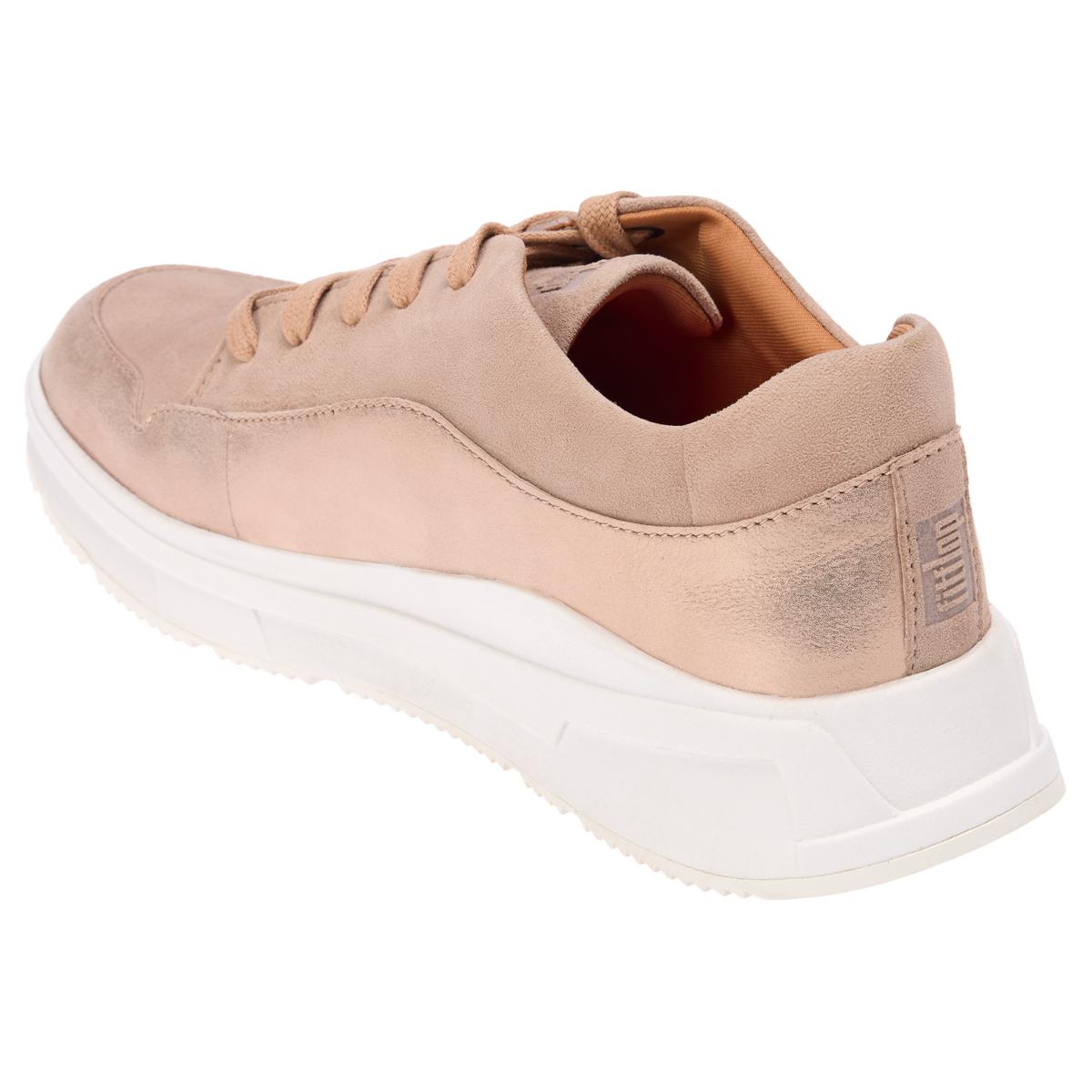 FitFlop Freya Lace-Up Suede Sneaker 23397390 HSN