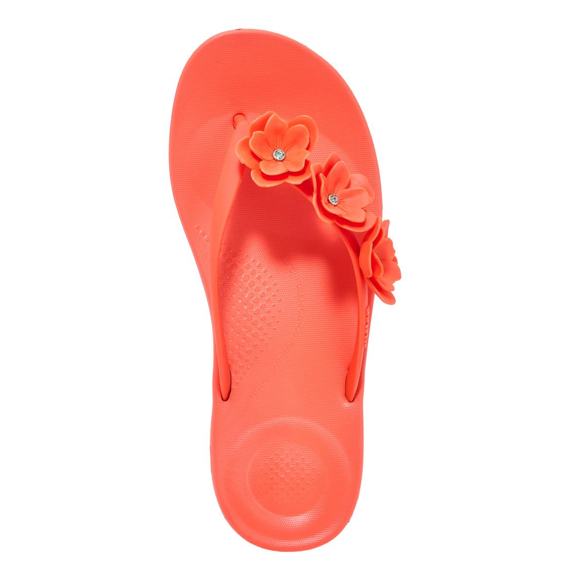 FitFlop iQushion Flower Flip Flops | HSN