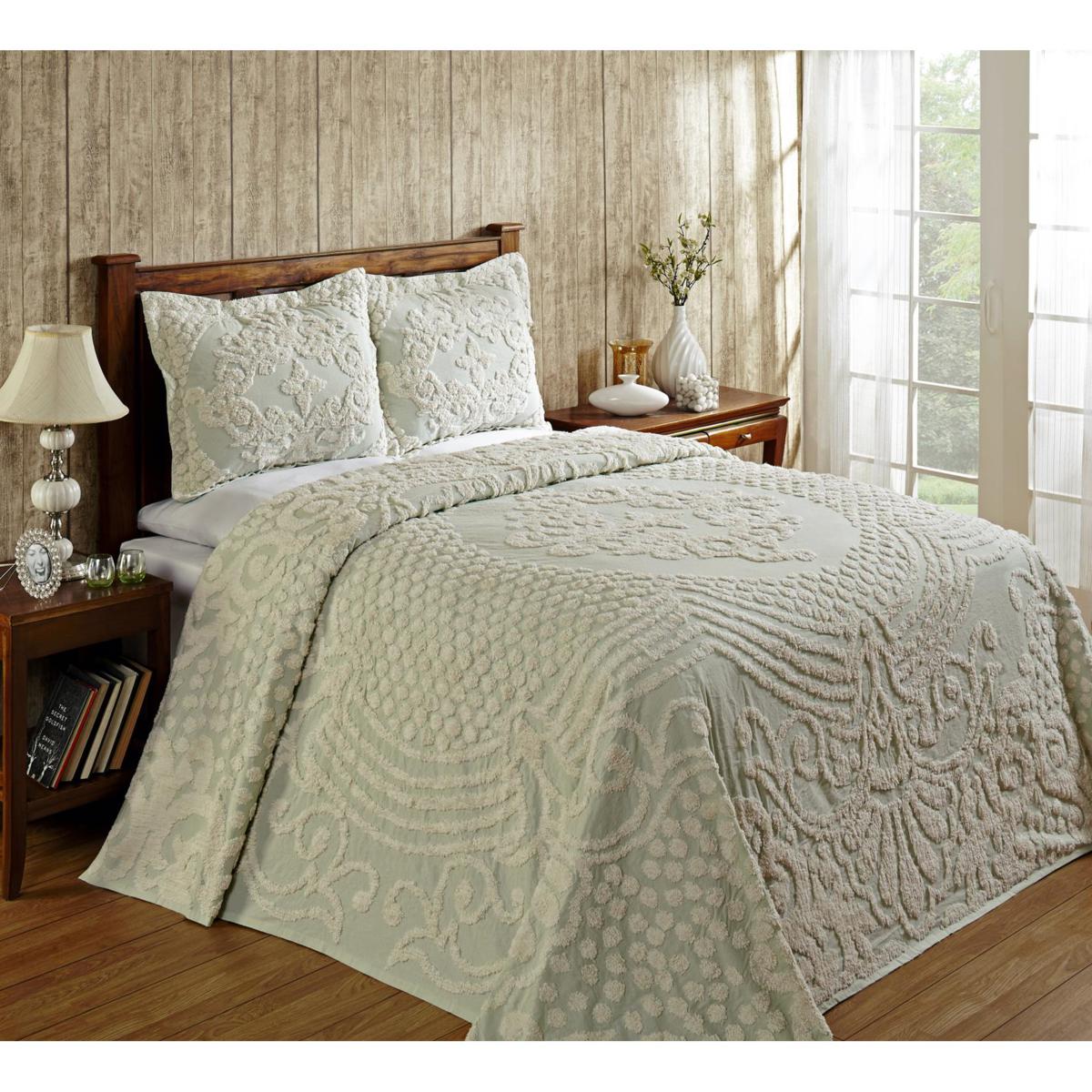 Florence 100 Percent Cotton Tufted Chenille Bedspread - 10080821 | HSN