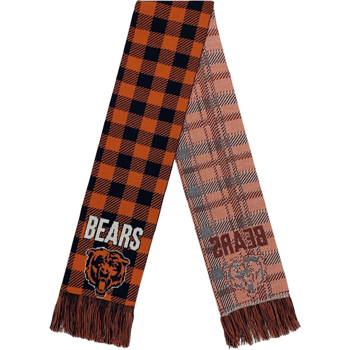 FOCO Chicago Bears Plaid Color Block Scarf