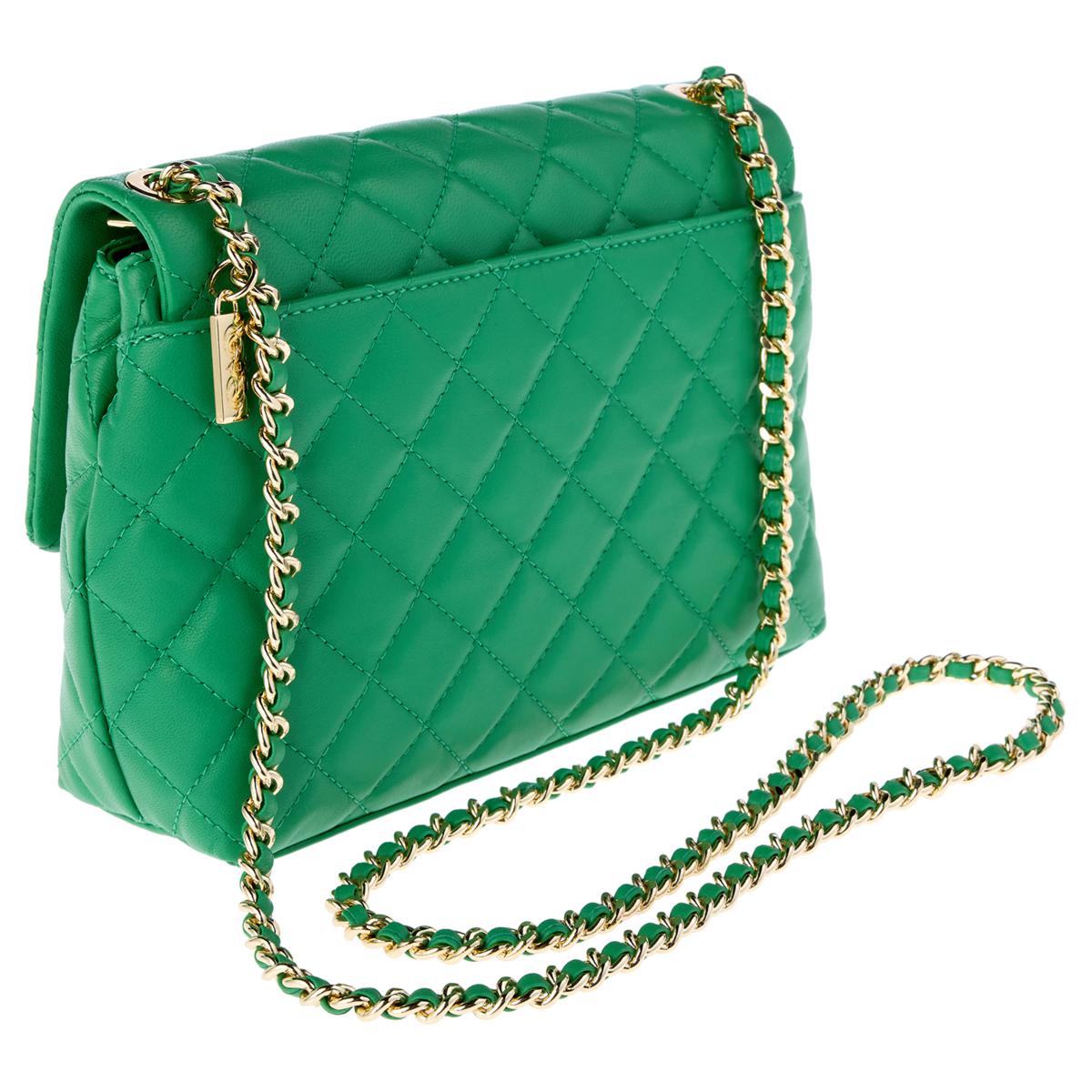 G by Giuliana Black Label Quilted Lamb Leather Crossbody