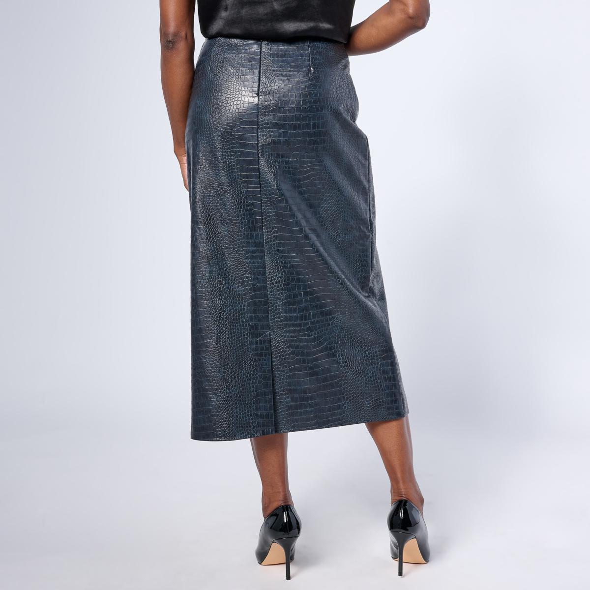 G by Giuliana Faux Croc Wrap Skirt - 1873616 | HSN