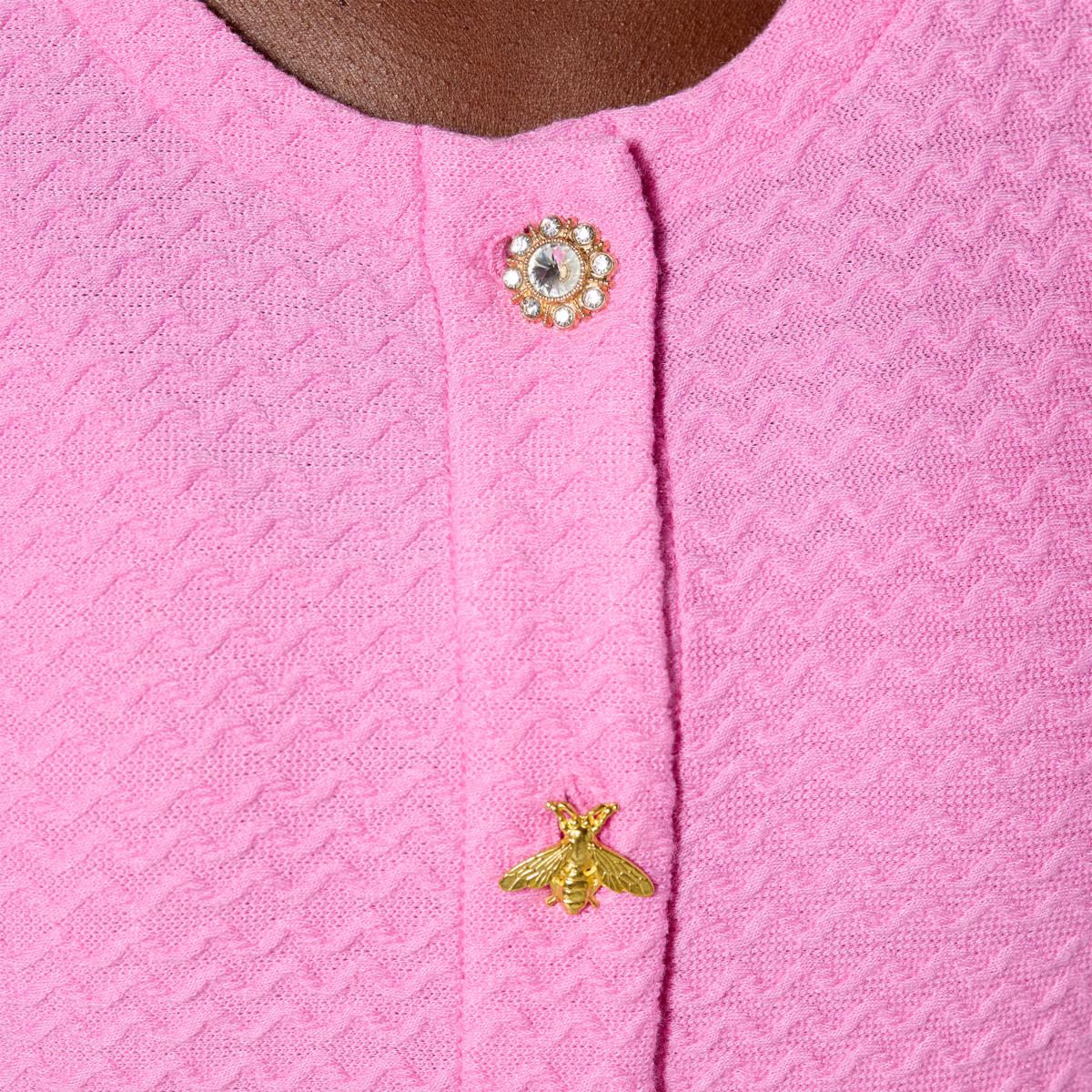 G by Giuliana Knit Novelty Buttoned Topper - 23480797 | HSN