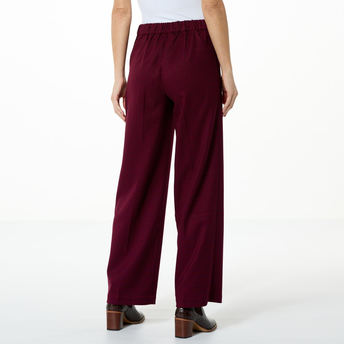 G by Giuliana Papa DePandi Black Label Woven Plaid Pull-on