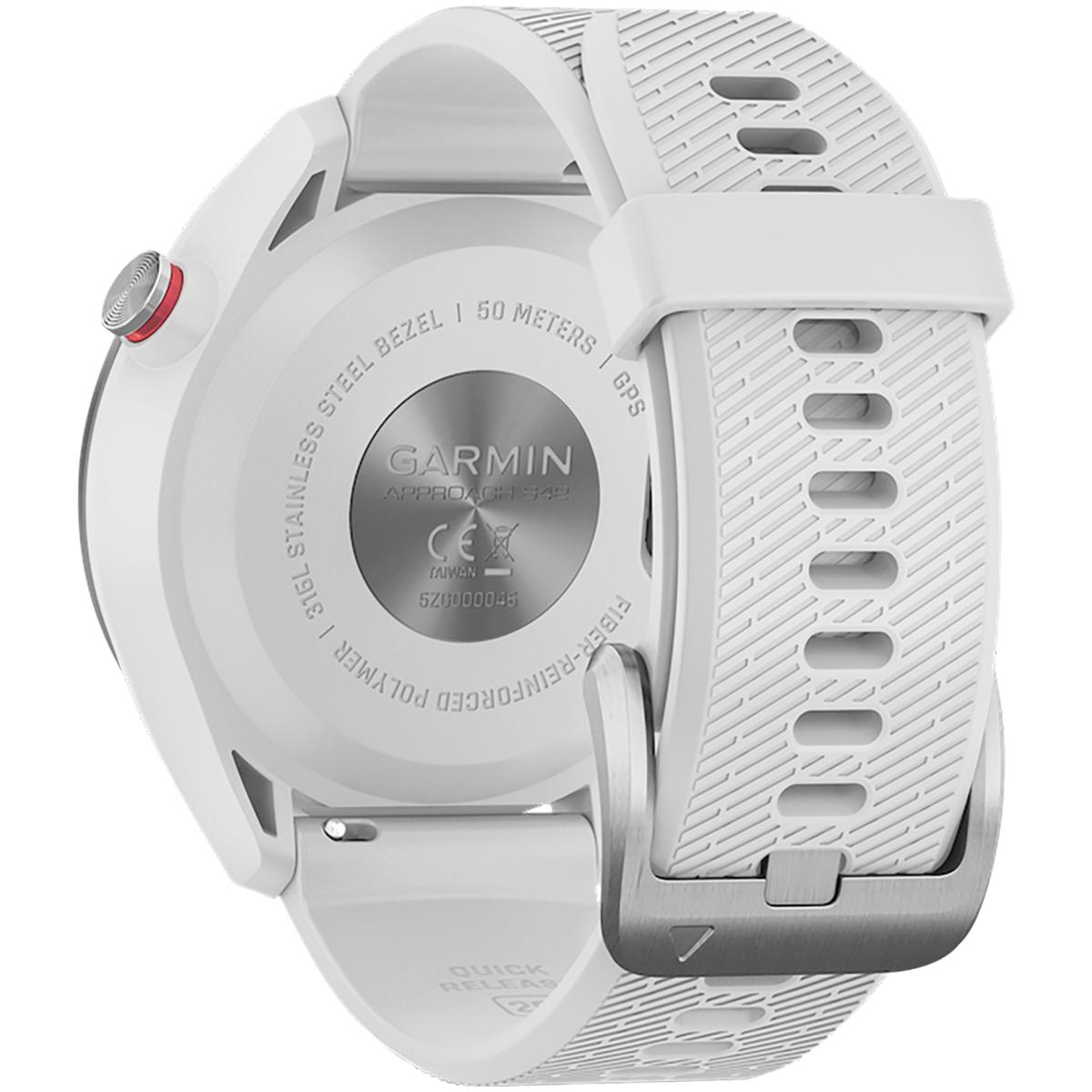 Garmin Approach S42 GPS Golf Smartwatch with White Band