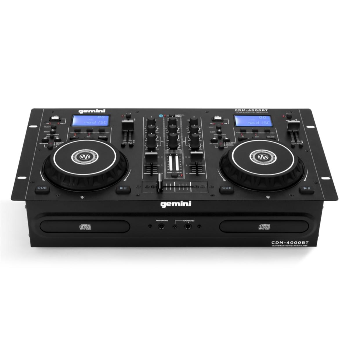 GEMINI ワークステーション デュアルプレーヤー+ミキサー CDM-4000 Amazon | GEMINI MP3 / CD DJ ワークステーション デュアルCDJ