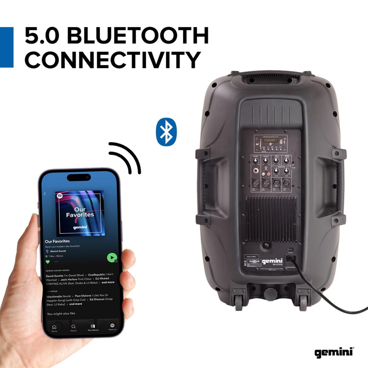 Gemini PA-SYS15 Dual 15 Inch Speaker PA Package 20919375 HSN