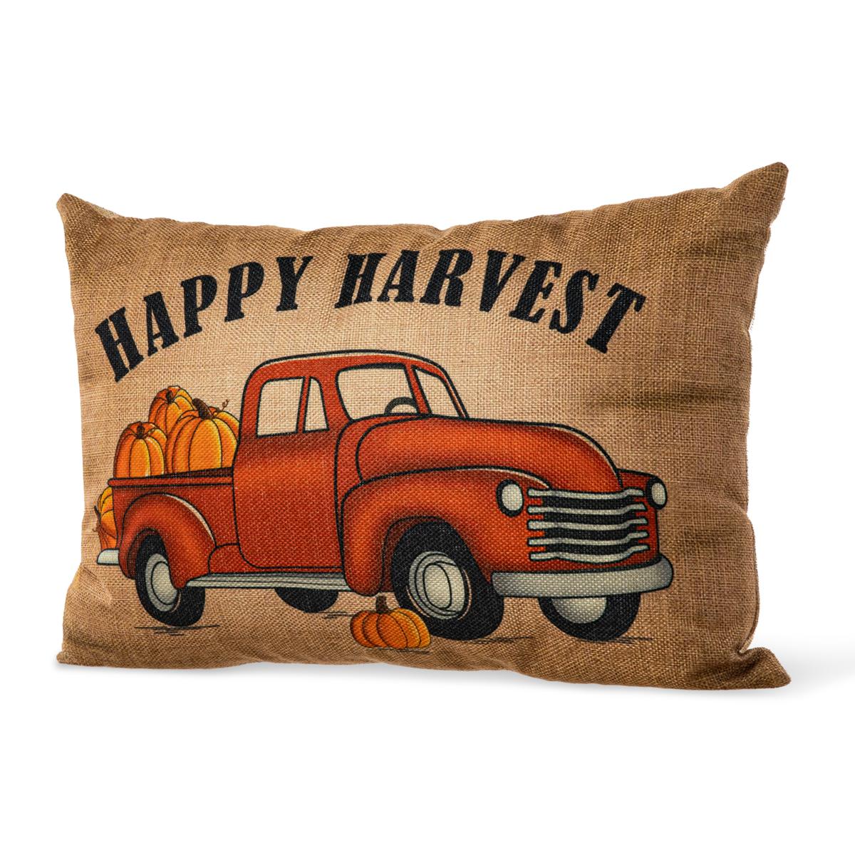 Glitzhome 18 in. L Faux Burlap Happy Halloween Pumpkin Pillow, Beige  2006200023 - The Home Depot