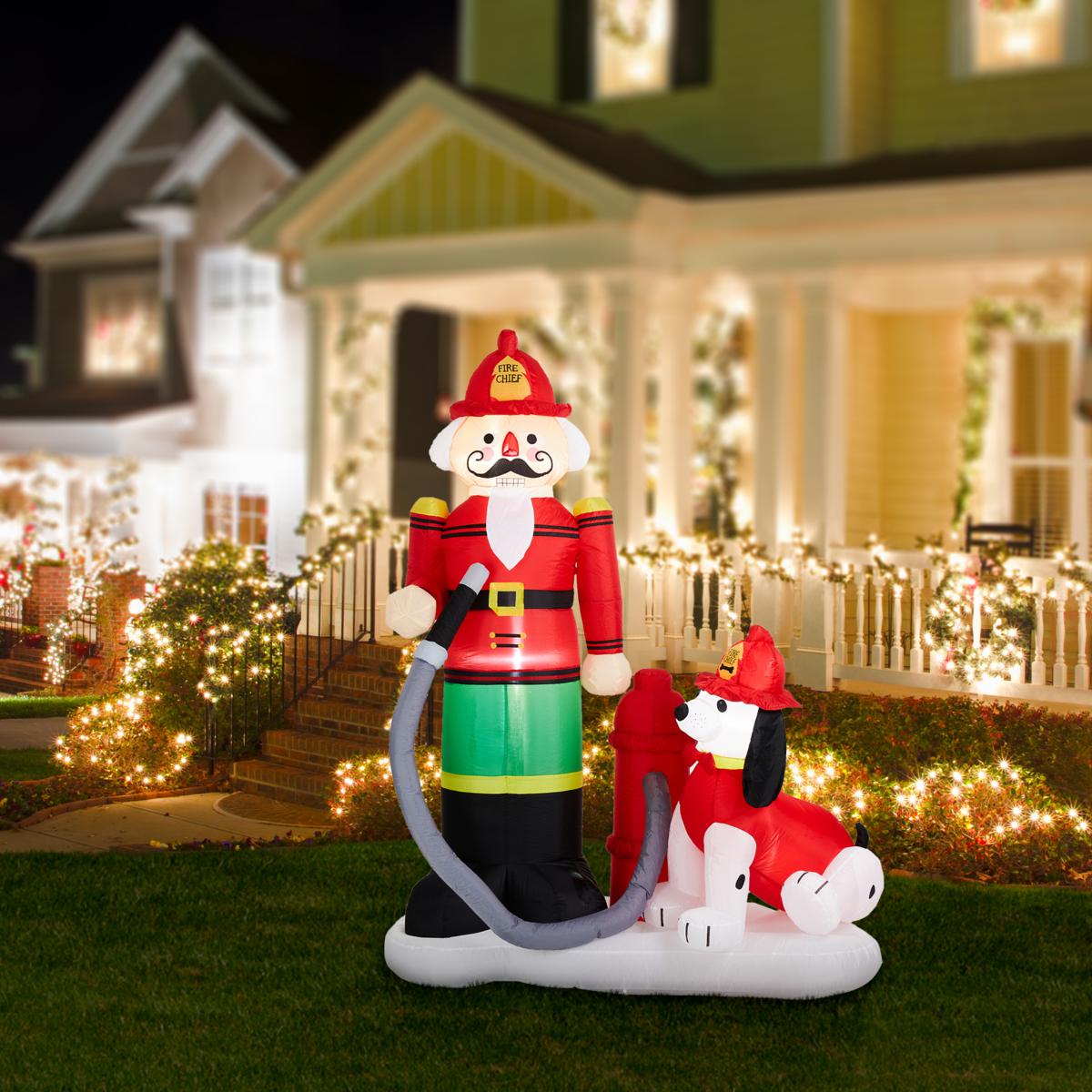 Atlanta Falcons 7 ft Inflatable Snowman