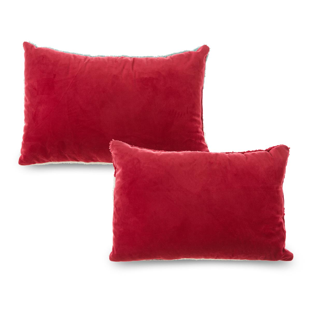 Handcraft Multi Red Set Of 2 Accent Pillows