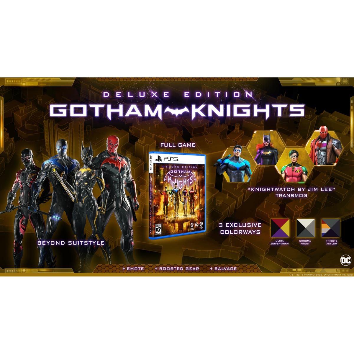 PS5 Gotham Knights Game with DualSense Controller 