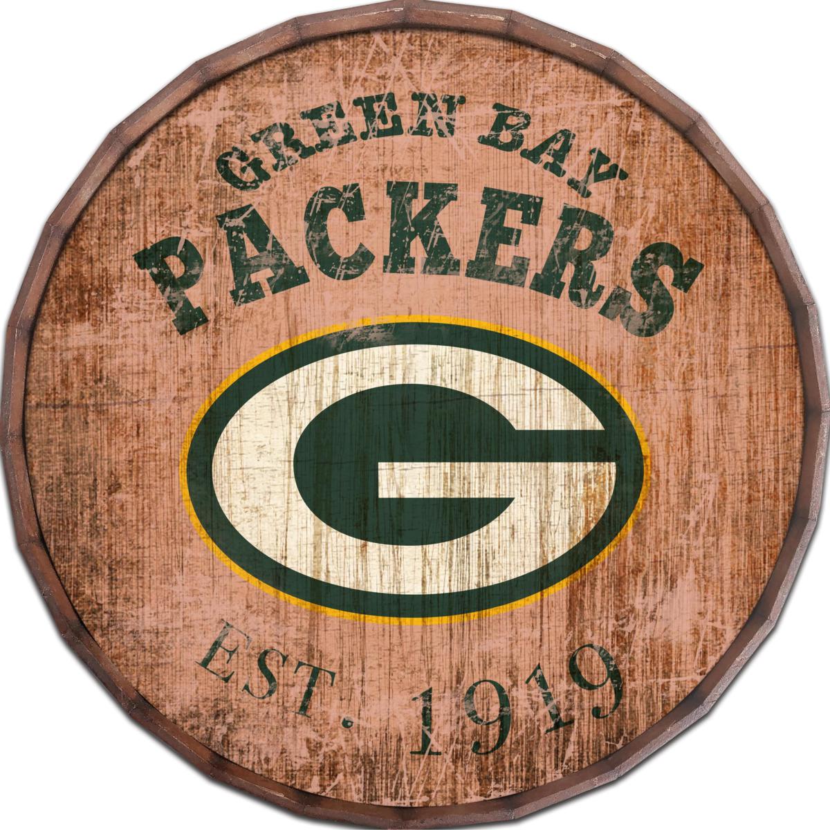 Green Bay Packers Established Date 24 Barrel Top