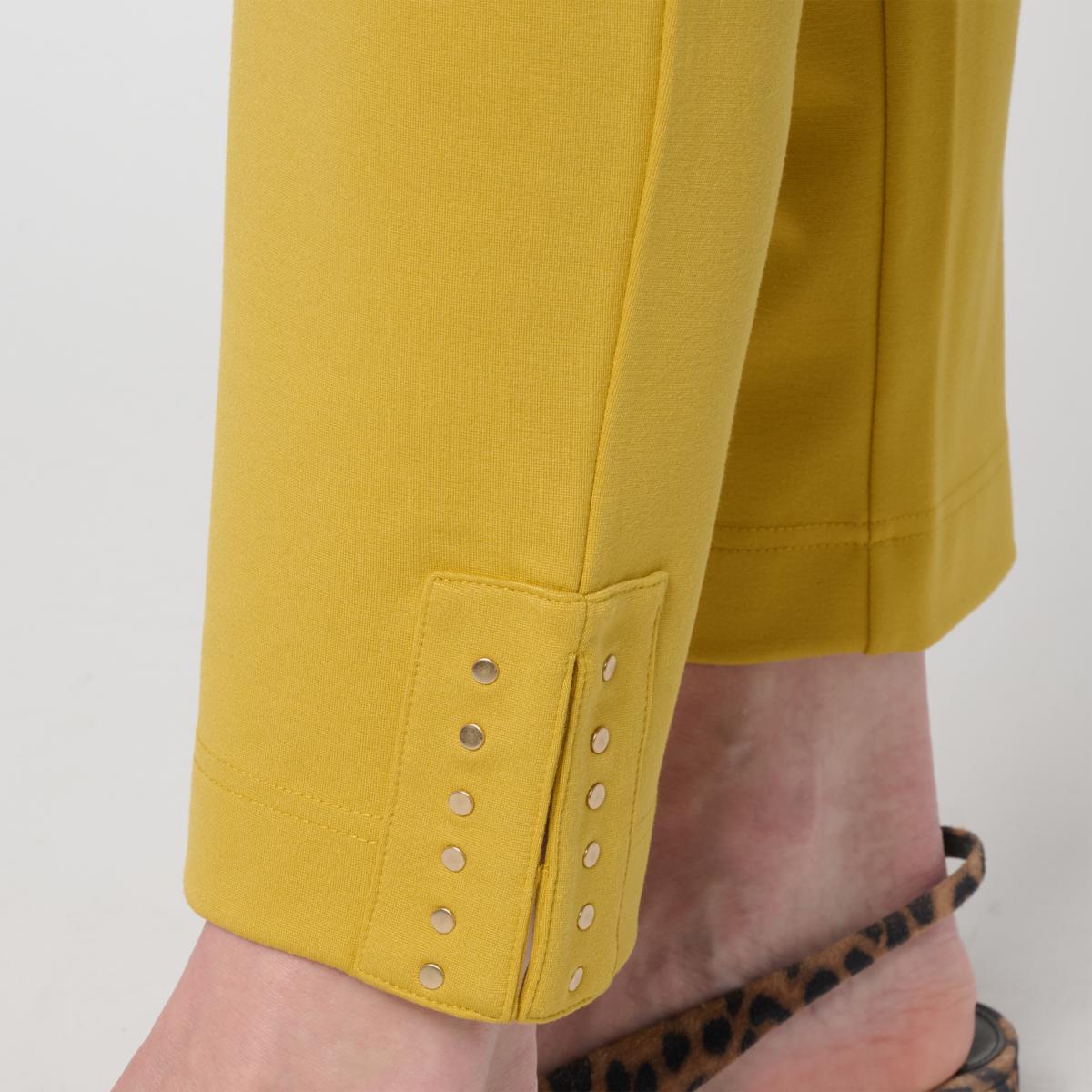 Grey by Jhoan Sebastian Double Knit Ankle Pant with Metal Studs | HSN
