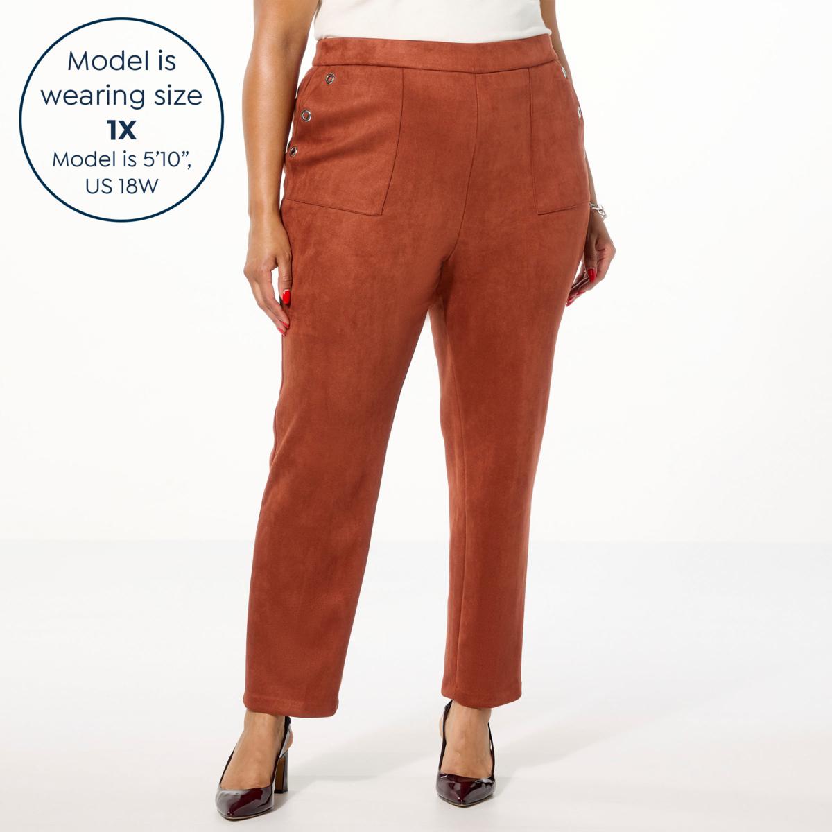 GREY by Jhoan Sebastian Grey Bonded Faux Suede Pull-On Pant