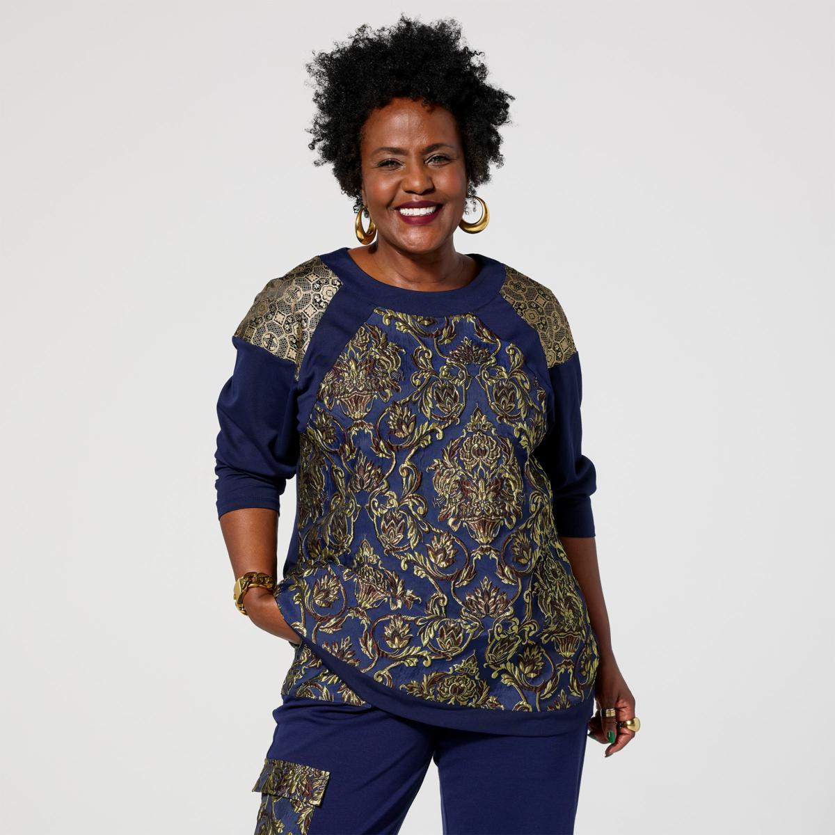 Harlem s Fashion Row x In Earnest by Byron Lars Jacquard Top