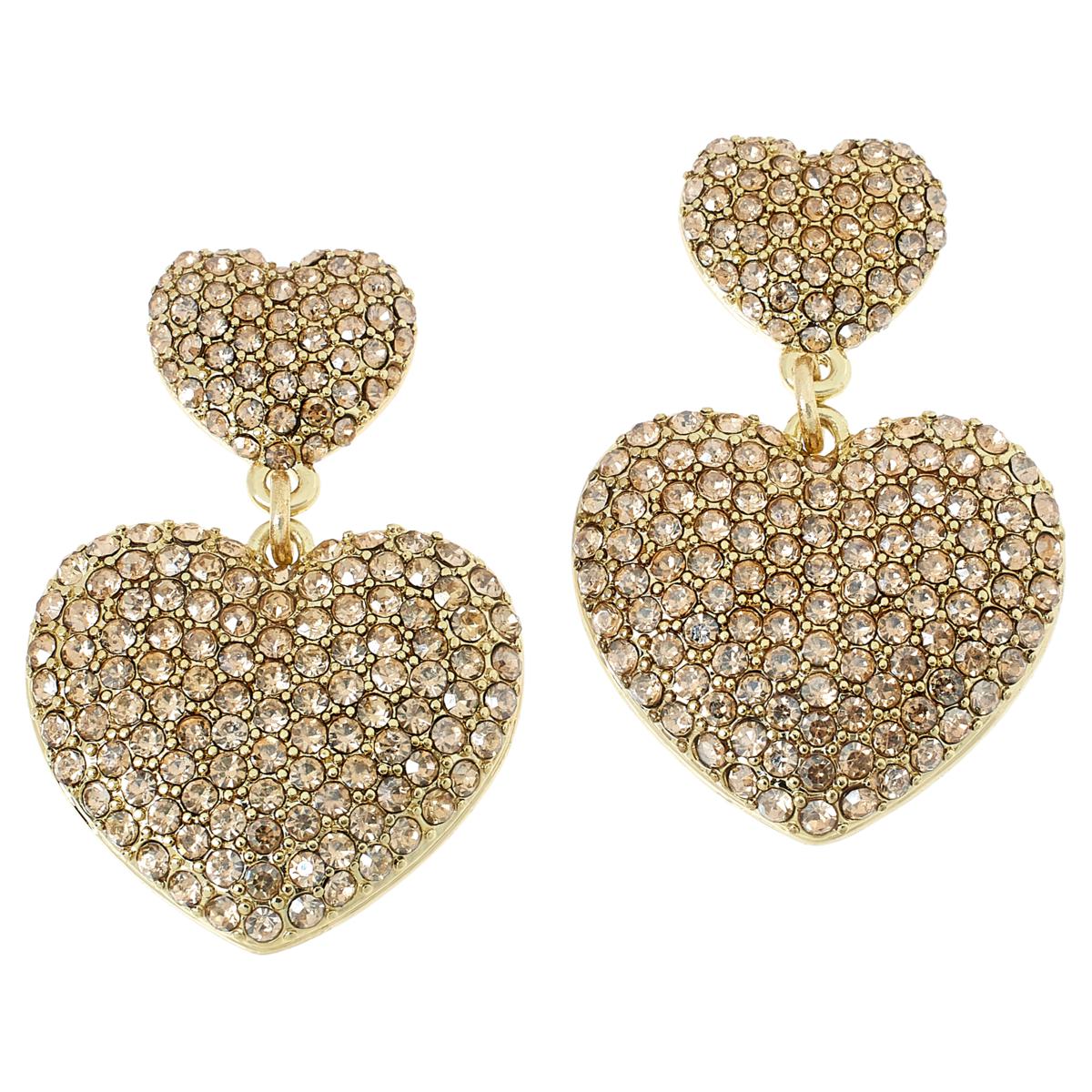 Heidi Daus Heidi's Love Locket Crystal Heart Drop Earrings - 22388991 | HSN