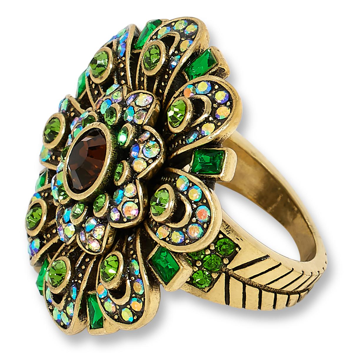 Heidi Daus It's Good to Be Queen Crystal-Encrusted Ring