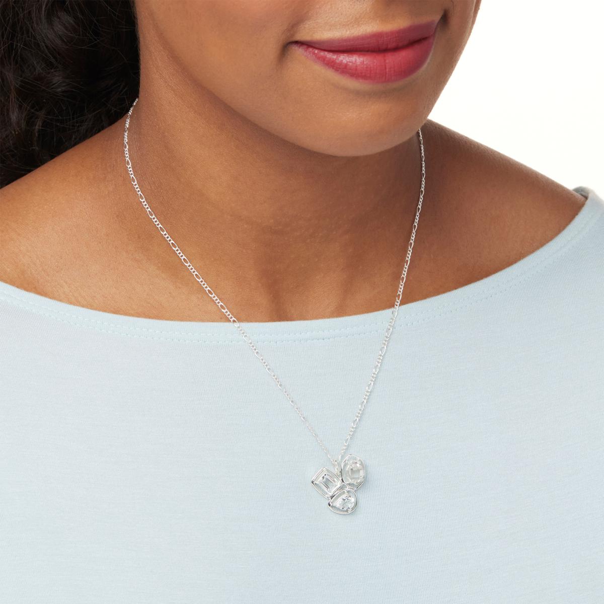 Stone and Strand Large Pave Diamond Initial Charm Necklace