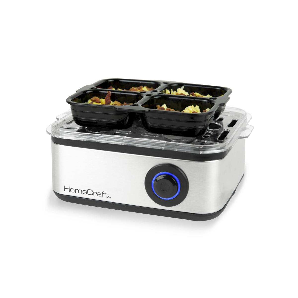 HomeCraft HCECS8SS 8-Egg Cooker with Buzzer - 20205444 | HSN HomeCraft HCECS8SS 8-Egg Cooker with Buzzer - 20205444 | HSN